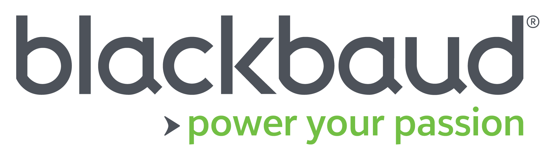 Logo that reads Blackbaud power your passion